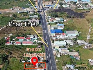 Mặt tiền quốc lộ ngã tư km14 hàm kiệm