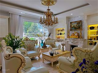 Bán biệt thự 245m2, 4t, mặt tiền 12m, full nội thất, vỉa hè 3m, ở và kinh doanh tại kđt văn phú