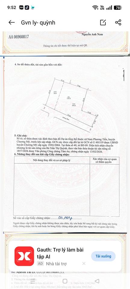 Bán đất tại nguyễn bá tạo, 22,8 tỷ, 1342 m2, giá siêu hời