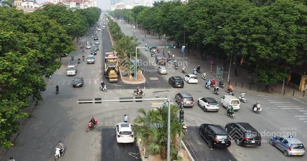 Bán nhà mặt phố hoàng quốc việt 192m2 nhà xây 7 tầng vỉa hè rộng rãi, 8 làn xe