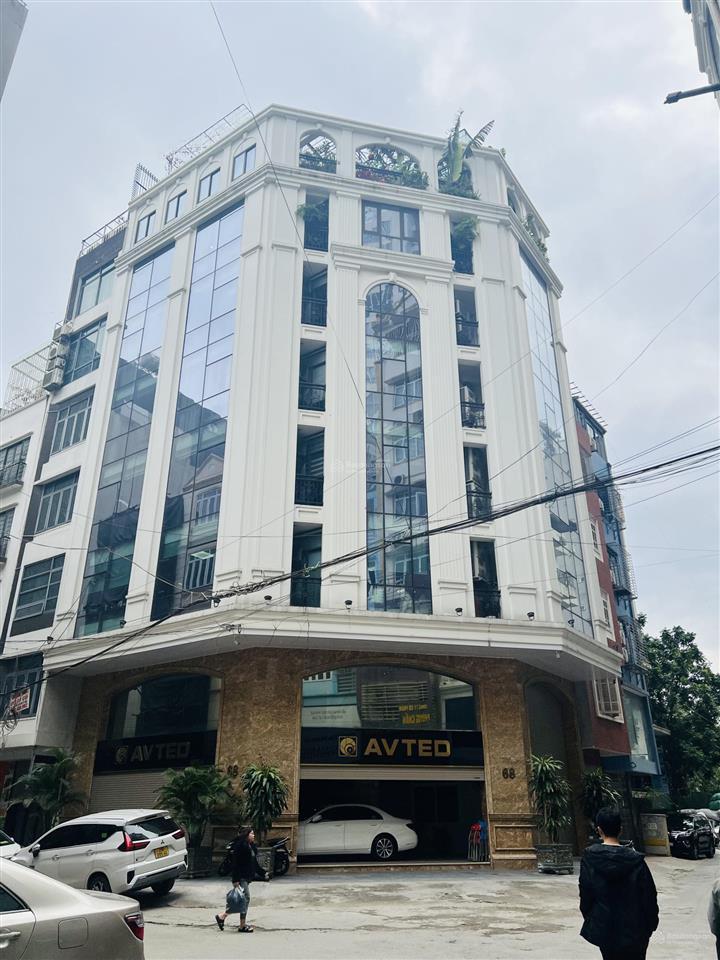 Lô góc 2 vỉa hè, mp trương công giai  mặt tiền 9m 150m², 62 tỷ  tòa văn phòng 9 tầng