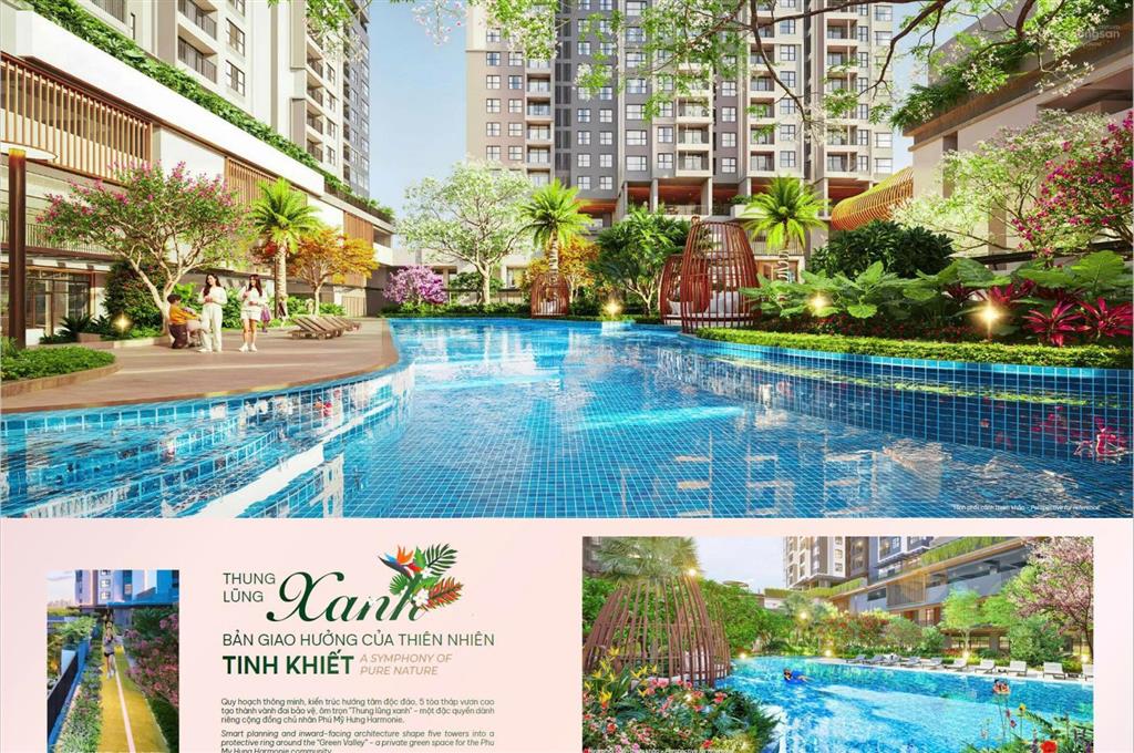 Căn hộ cao cấp the harmonie phú mỹ hưng trả trước từ 700tr, view đẹp tiến độ thanh toán giãn từ cđt
