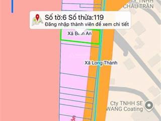 Ngộp! bán đất mặt tiền đường xe công bên ubnd xã bình an (lộc an cũ), long thành 1.100m² giá 12 tỷ