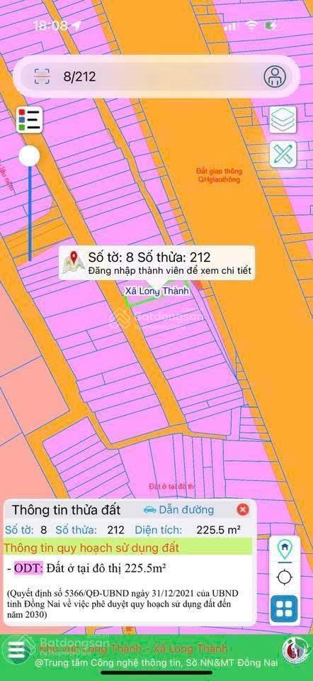 Bán đất trung tâm long thành  xã phước hải  100% thổ cư  231m2  có nhà cho thuê  giá 6.7 tỷ