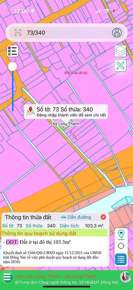Bán lô đất khu phước thuận xã long thành, giá 3,5 tỷ, thổ cư, hẻm nhựa