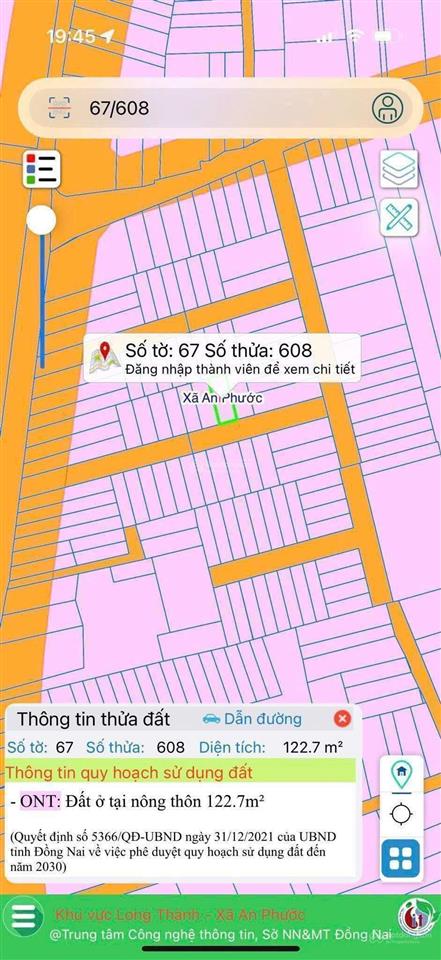 Bán đất mặt tiền khu mỳ cay an phước, long thành, 123m2 thổ cư 100%, giá 3.85 tỷ