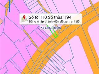 Lô đất mặt tiền đinh bộ lĩnh long thành  210m2 nở hậu gần chợ mới, giá 5,6 tỷ