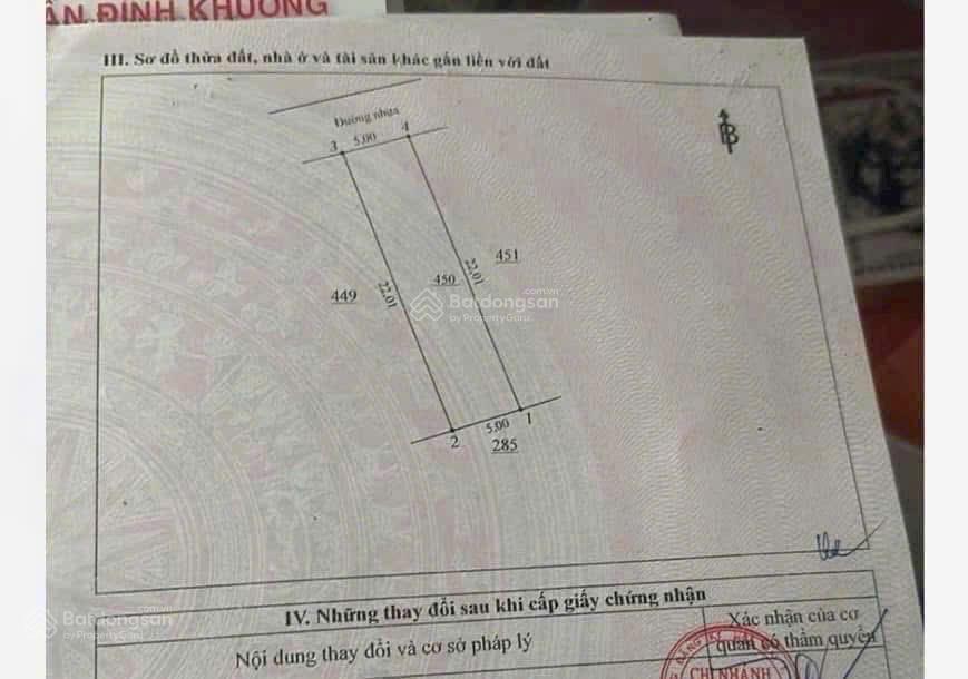 Bán đất khu k+ an phước long thành 110m2, thổ cư 80m2, giá 3,2 tỷ tl , gần trung tâm