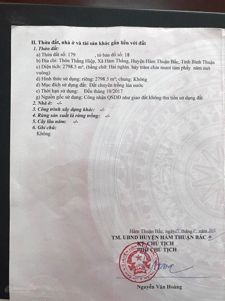 Đất hàm thắng, hàm thuận bắc, mặt tiền ql28, 2.8 sào