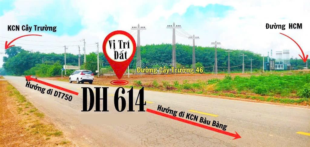 Đất mặt tiền đường kinh doanh ngay kcn bàu bàng, giá 7,5 tr/m2