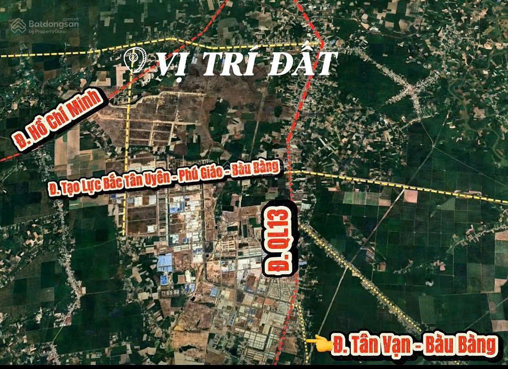 Đất mặt tiền đường kinh doanh ngay kcn bàu bàng, giá 7,5 tr/m2