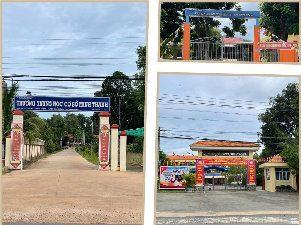 Đất liền kề chợ, trường, ubnd minh thạnh, dầu tiếng