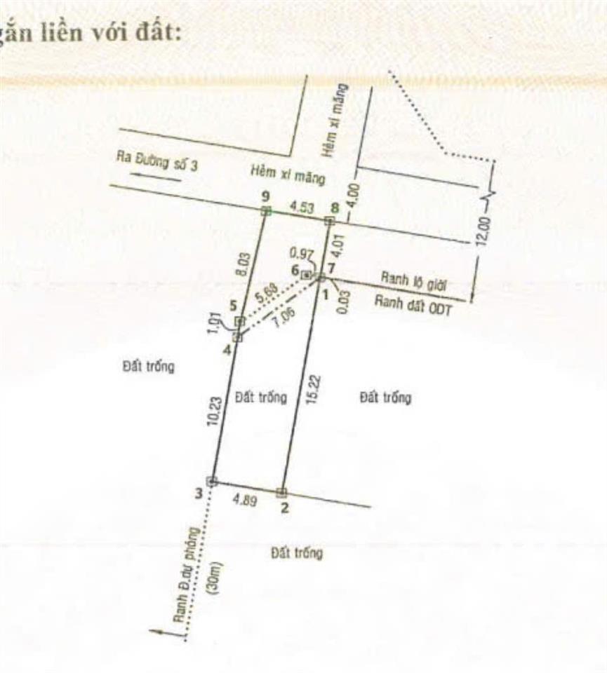 Bán đất đẹp 1/ đường số 3 (4,5m*19,2m~ 93,3m2, 4tỷ4 tl) hẻm 6m sát kênh tham lương, aeon tân phú