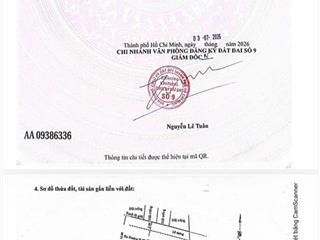 Bán đất 1/ hương lộ 80 p.bình tân hẻm nhựa 12m (59,4m2 giá 3tỷ7 tl) gần ngã tư gò mây, kdc vĩnh lộc