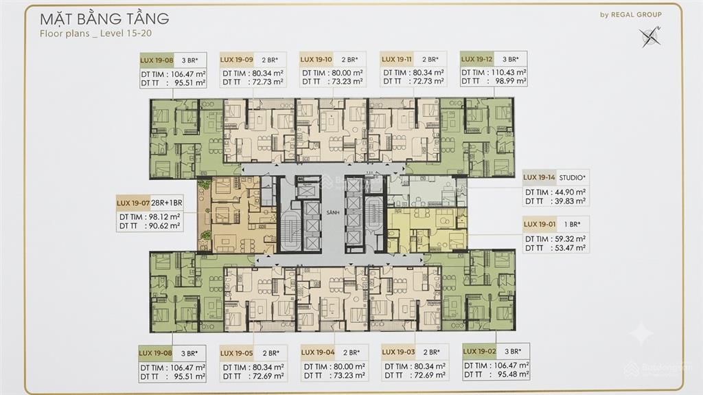 Chính chủ muốn nhượng lại căn hộ biển regal legend quảng bình tòa luxury căn lux1911