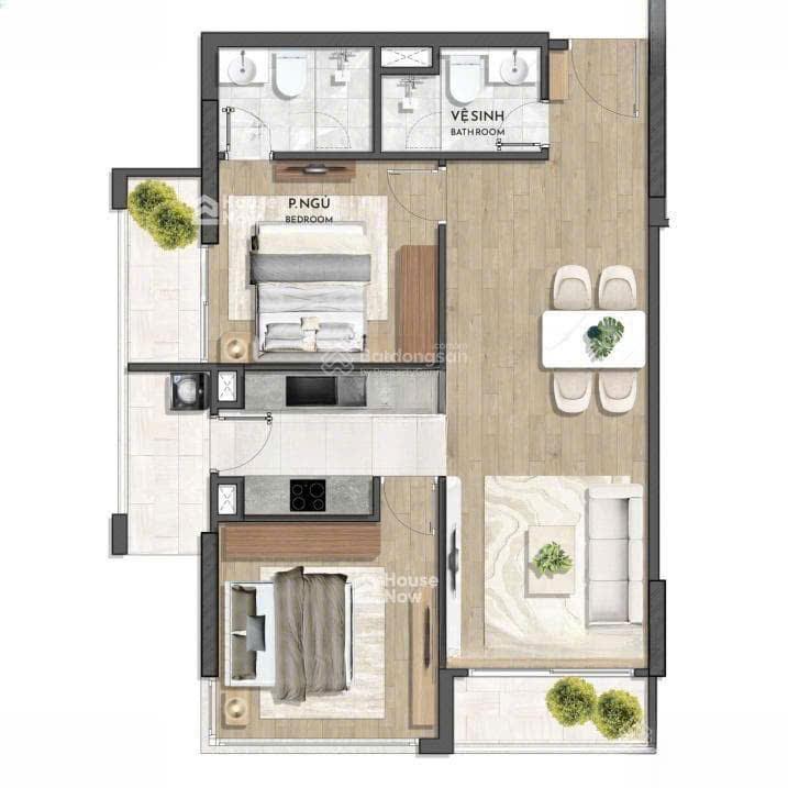 Suất đặc biệt căn hộ 2 phòng ngủ 71,5m tòa j3 jade square tổng giá 6,7 tỷ cạnh ciputra