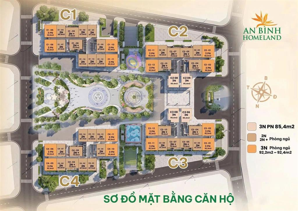 Cam kết giá chuẩn căn hộ an bình homeland geleximco dương nội, 2 phòng ngủ, tầng trung, 4.8 tỷ
