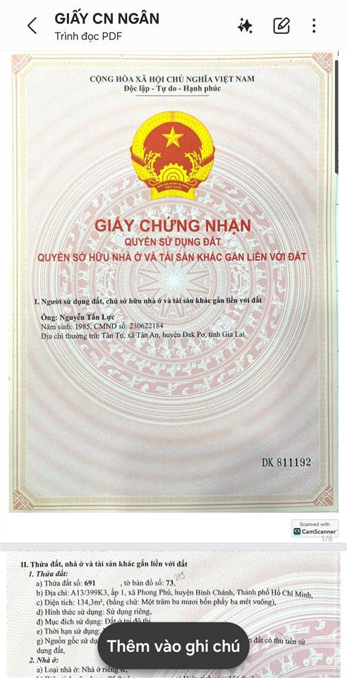 Hàng đầu tư bán nhà a13/399k3, ấp 1, xã phong phú, bình chánh, tp. hồ chí minh