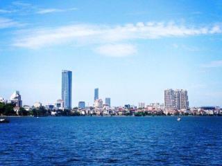 Bán biệt thự Phố Nguyễn Đình Thi 183m2 4 tầng lô góc 3 mặt tiền 26m View Hồ Tây