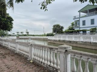Bán 95m2 đất mt 5,8m kim sơn, gia lâm view hồ, kinh doanh gần học viện tòa án, chỉ 6x triệu/m2
