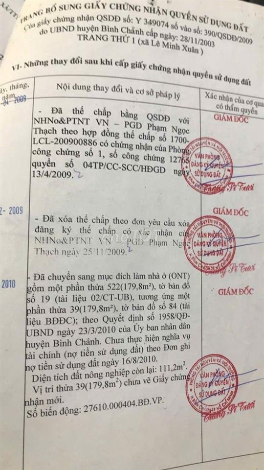 Bán đất MT 290m2 giá 5.9 tỷ, Số 289 Thích Thiện Hoà Xã Bình Lợi