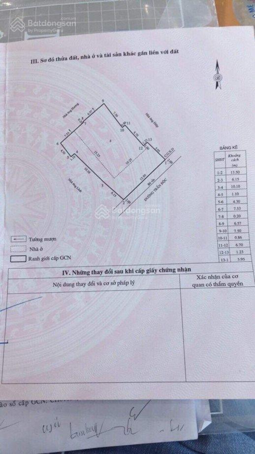 Chủ cần bán gấp lô đất 272m2 mặt tiền trần độc, quy nhơn cách biển 200m