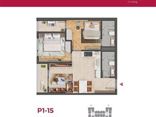 Lvcc căn view sông tầng giữa p115 diện tích 62.7m2 chính chủ đang cần sang nhượng