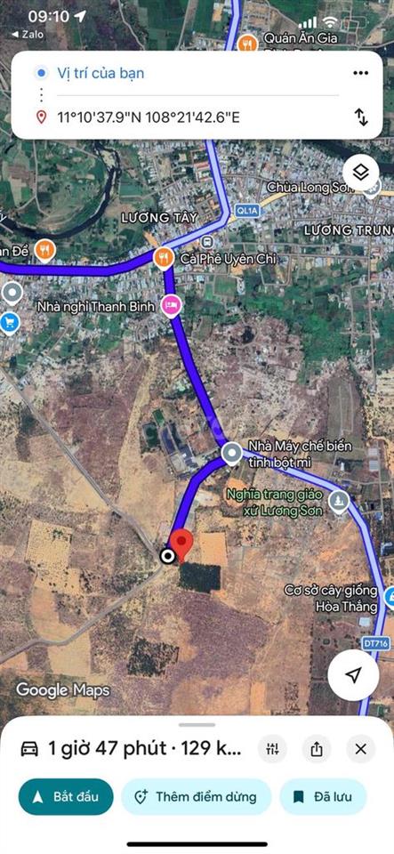 Cần bán lô đất Nông Nghiệp, lương Sơn Bắc Bình 20000 m2 giá 580 triệu.
