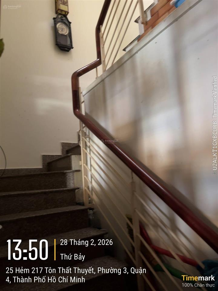 Bán nhà ngang 4m hẻm 1/ kdc hh tôn thất thuyết p3 q4