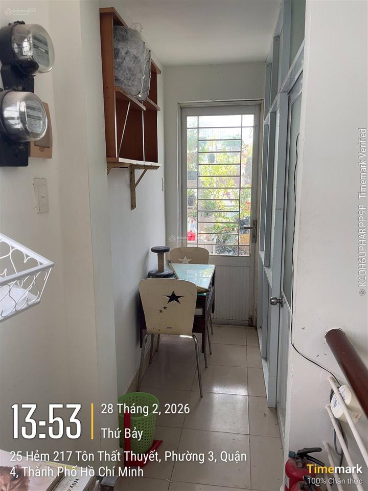 Bán nhà ngang 4m hẻm 1/ kdc hh tôn thất thuyết p3 q4