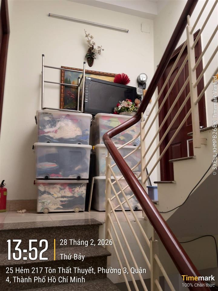 Bán nhà ngang 4m hẻm 1/ kdc hh tôn thất thuyết p3 q4