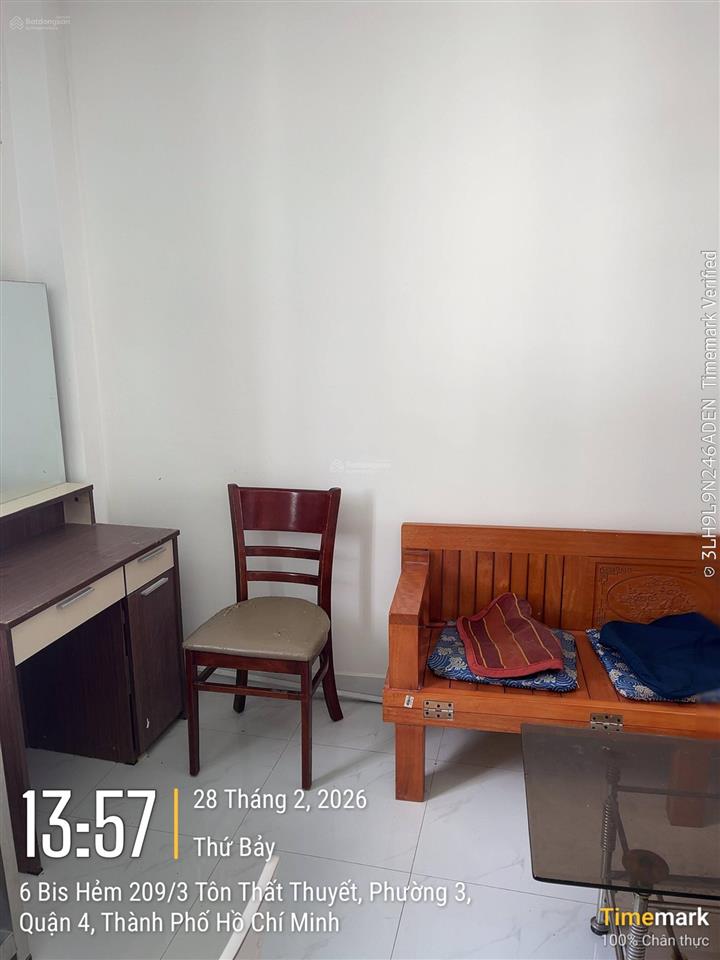 Bán nhà ngang 4m hẻm 1/ kdc hh tôn thất thuyết p3 q4