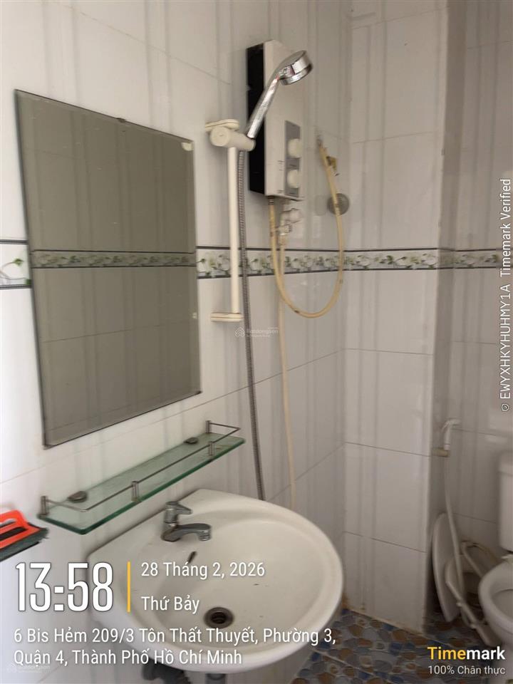 Bán nhà ngang 4m hẻm 1/ kdc hh tôn thất thuyết p3 q4