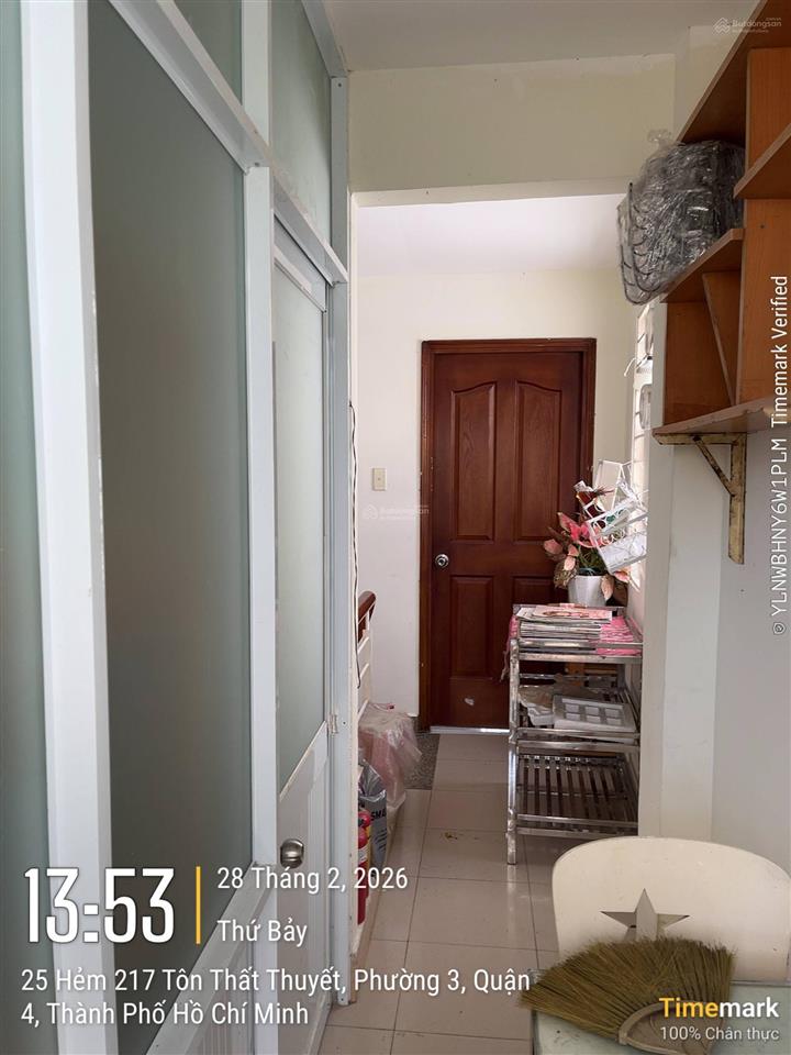 Bán nhà ngang 4m hẻm 1/ kdc hh tôn thất thuyết p3 q4