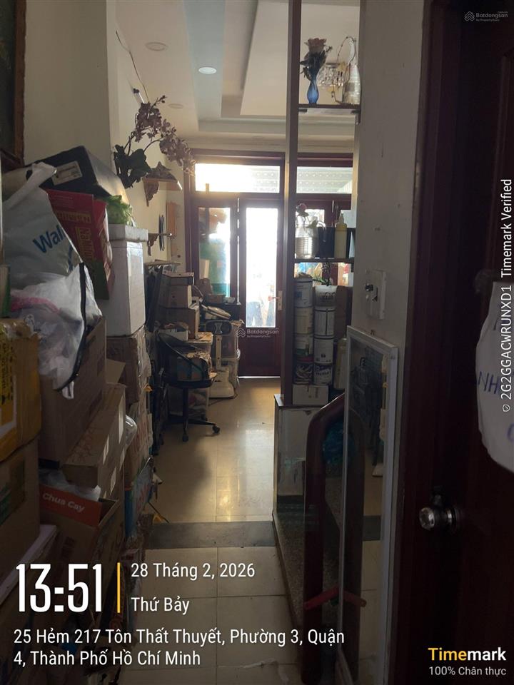 Bán nhà ngang 4m hẻm 1/ kdc hh tôn thất thuyết p3 q4