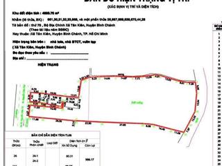 Bán 5225m2 có 2658m2 thổ cư mt nguyễn cửu phú, tân kiên, bình chánh