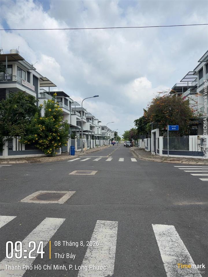 Bán biệt thự góc tại khu đô thị mới đông tăng long, 13 tỷ, 155,5m2, sổ sẵn không vay ngân hàng