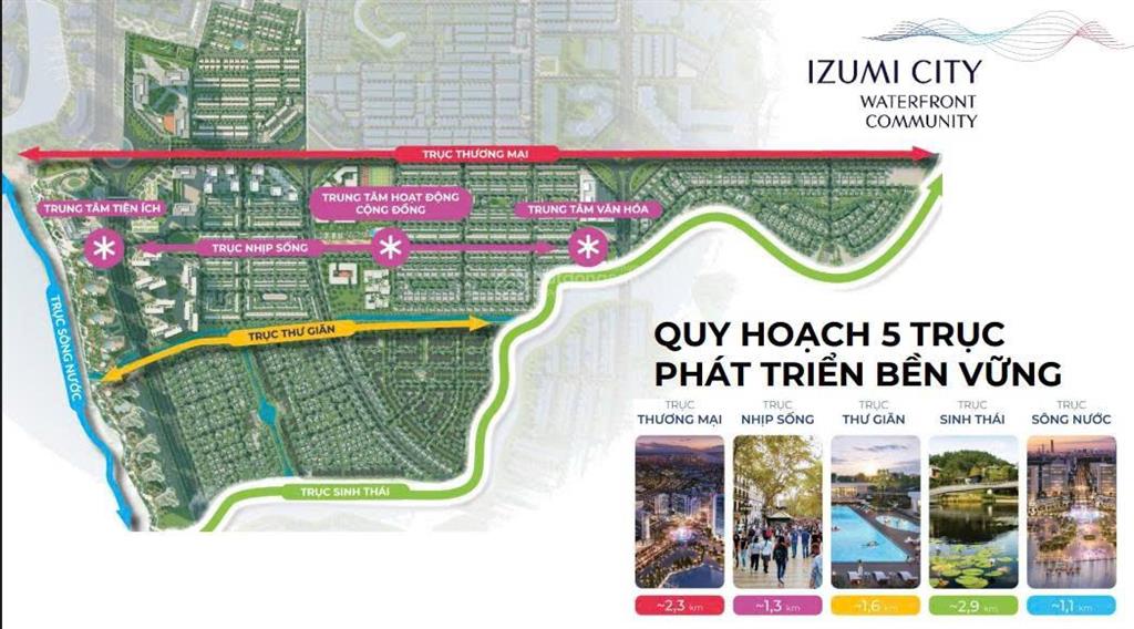 Izumi city nhà phố ven sông đồng nai từ 7,4 tỷ