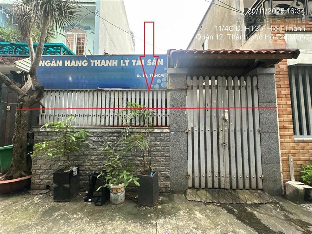 Ngân hàng thanh lý, cần bán căn nhà, phường hiệp thành q12