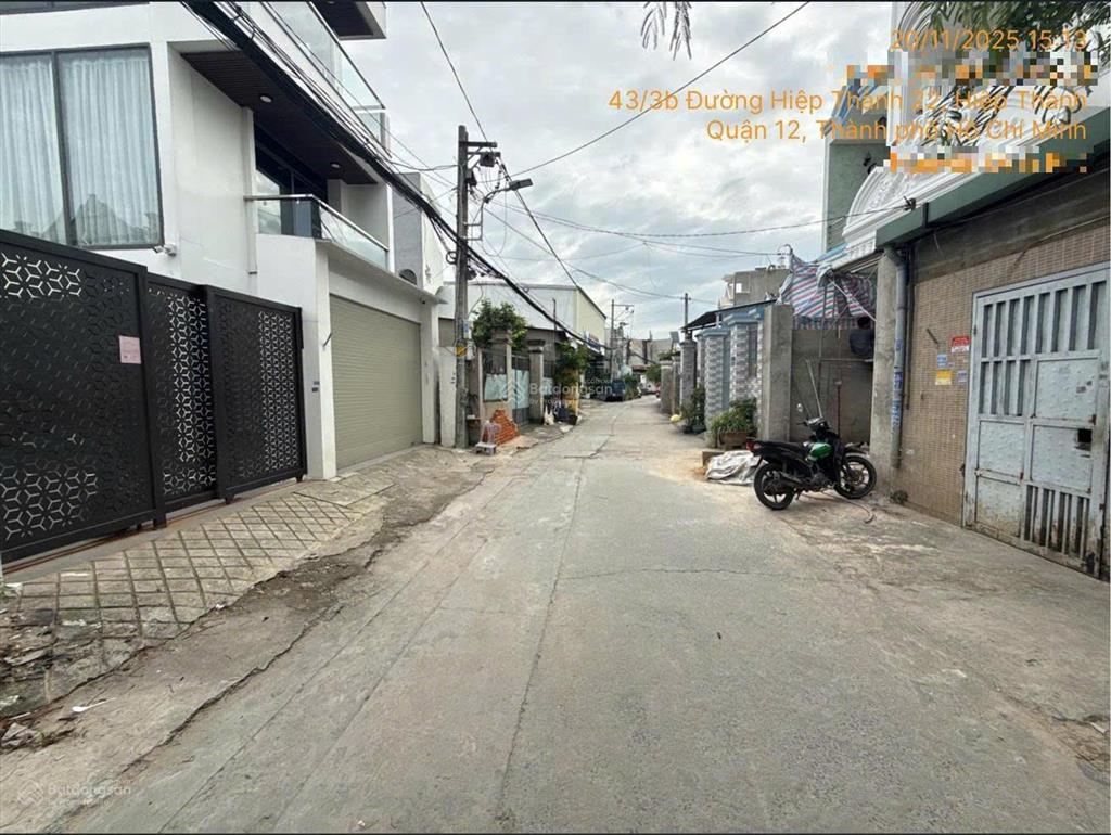 Ngân hàng thanh lý lô đất phường hiệp thành quận 12