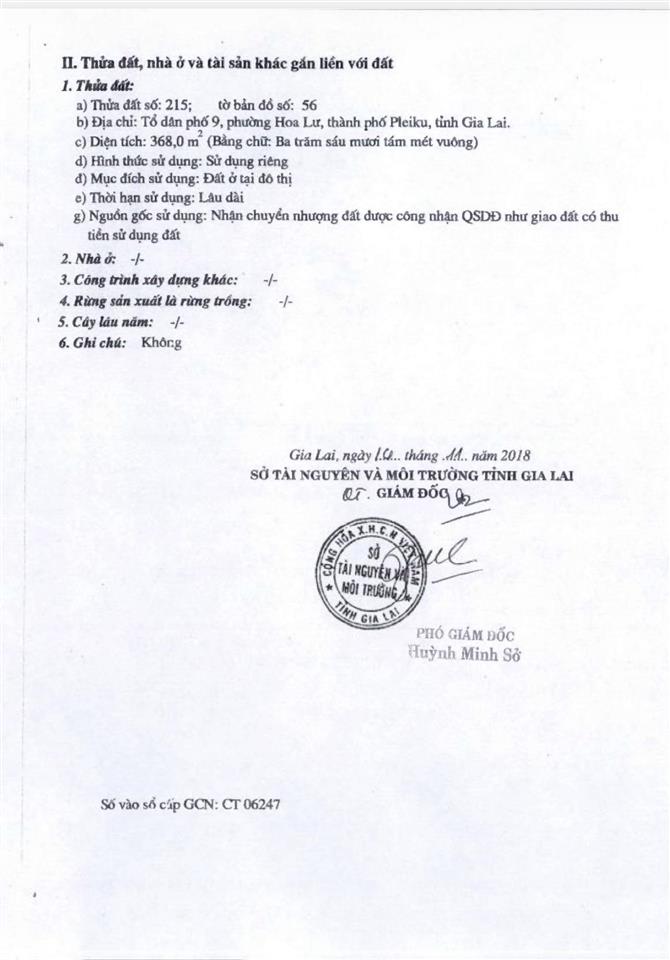 Bán resort 260/55 phù đổng, pleiku gia lai ( the stay gia lai)