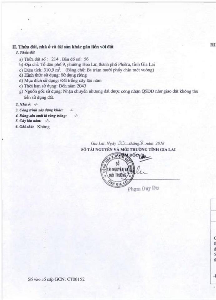 Bán resort 260/55 phù đổng, pleiku gia lai ( the stay gia lai)