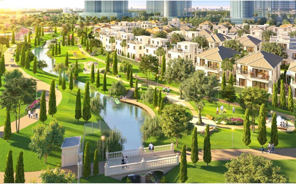 Biệt thự châu âu park village 322m2, giá gốc từ cđt, compound, chiết khấu 17,5%, 3 mặt công viên