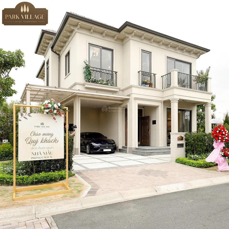 Biệt thự châu âu park village 322m2, giá gốc từ cđt, compound, chiết khấu 17,5%, 3 mặt công viên