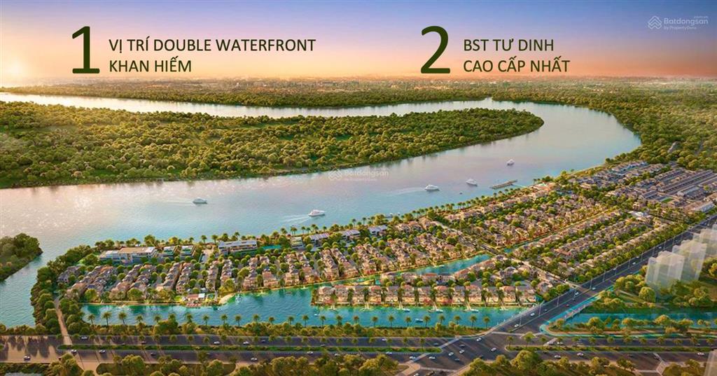 Mở bán biệt thự the pearl 256m2  thanh toán 36 tháng, ck 12%, vị trí ven sông, cách pmh chỉ 35p
