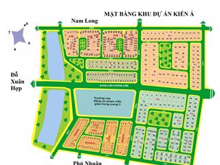 Bán nền biệt thự 200m2 kdc kiến á đường liên phường sát bên global city