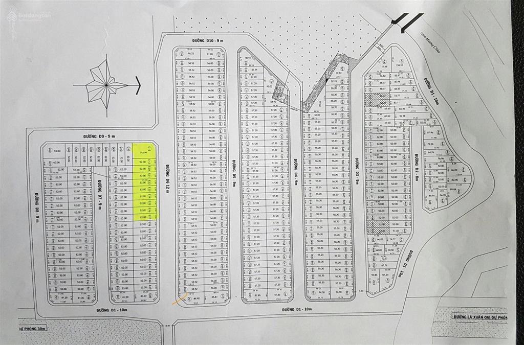 Lô đất 52m2 /3tỷ7 trục chính kinh doanh đường d3  nguyễn duy trinh