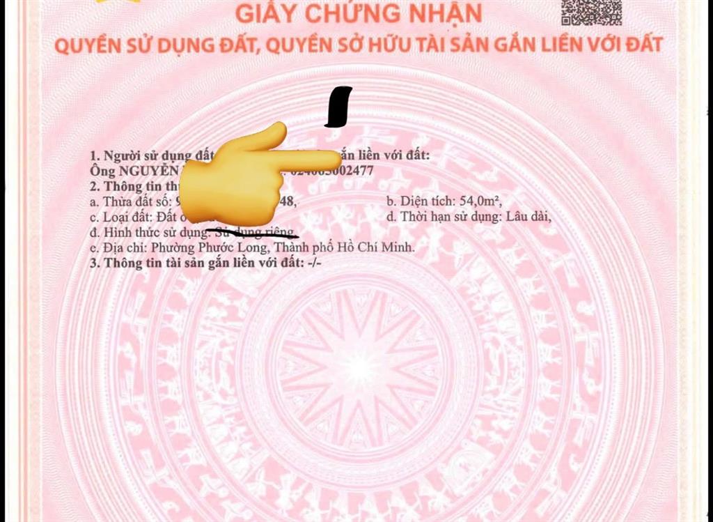 (5dongx) lô đất hxh 6m trục đường đỗ xuân hợp dt 54m2 chỉ 5 tỷ quận 9