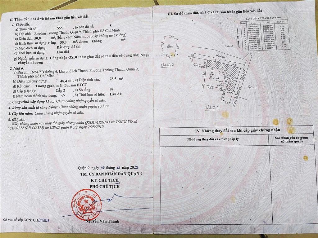 Cần bán gấp nhà cấp 4, góc 2mt hẻm đường lò lu chỉ 3ty330