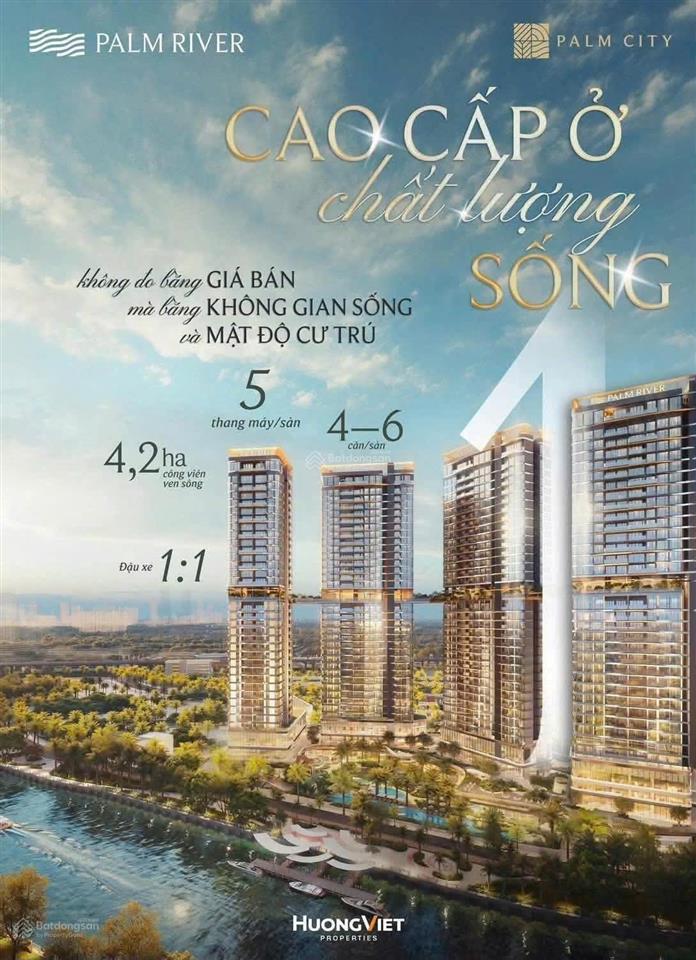 Bán căn hộ hạng sang palm city khu đô thị nghĩ dưỡng giữa lòng sg(quận 2),46căn/sàn,chỗ đậu xe11